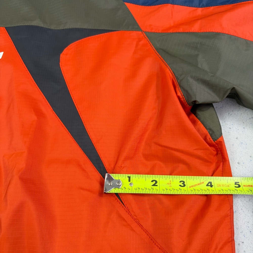 Gorpcore Colorblock Windbreaker North Face Full Zip Jacket Orange Navy TNF X M - Picture 4 of 12